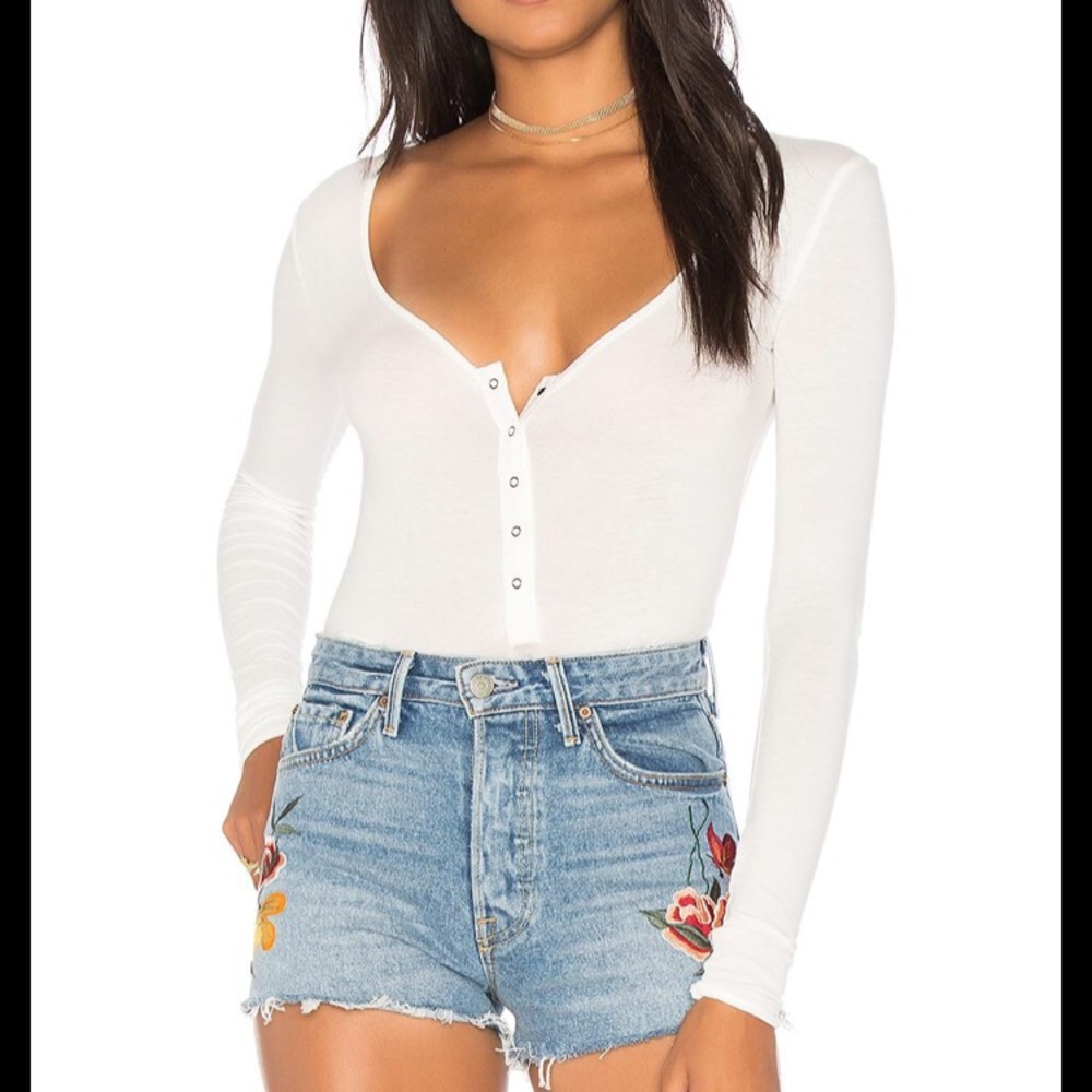 Intimately Free People Ribbed Henley